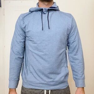 Ministry of Supply Fusion Terry For All Hoodie Size XS Unisex Fit Lunar Blue New